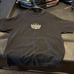 Orange County Choppers Black T-Shirt with Flame Graphic